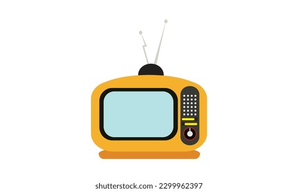 Colorful  TV  Design in Vector Style.