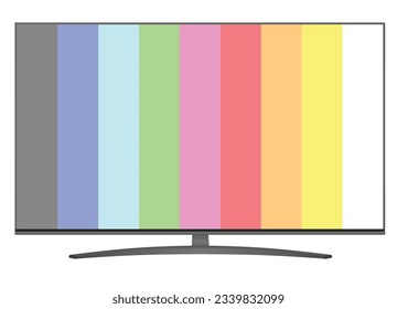 Colorful TV icon. vector illustration