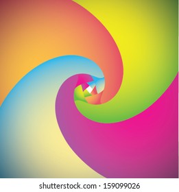 Colorful twirl background 
