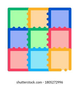 colorful twister game icon vector. colorful twister game sign. color symbol illustration