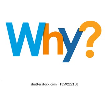 WHY? colorful typography banner