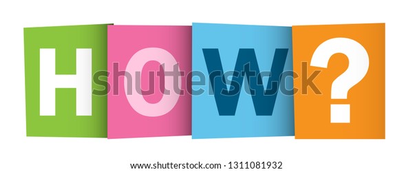 Colorful Typography Banner Stock Vector (Royalty Free) 1311081932