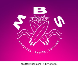 Colorful Typography  , Matsesta_breeze_surfing  Clip Art Drawing for Greeting Card, Poster, Banner, Design with text composition.