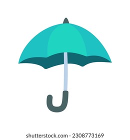 Colorful umbrella icon for rain protection open sun umbrella simple style