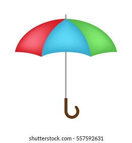 Guarda-chuva colorido, design vetorial