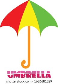 The colorful umbrella vector design is perfect for adding to your unique logo design