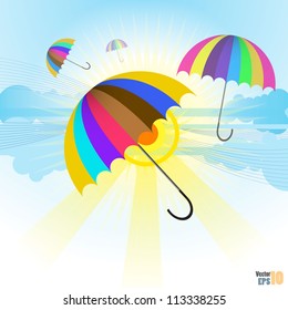 colorful umbrellas