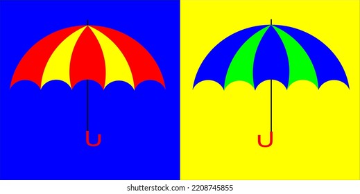 Colorful umbrellas symbolize someone's brightness