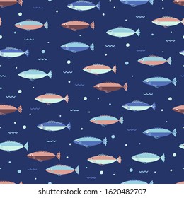 Colorful Underwater Vector Background Aquatic Decoration Pattern
