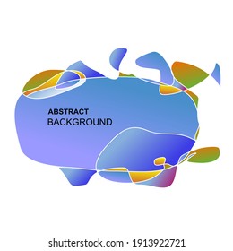 Colorful unfinished pattern background, elegant limited edition