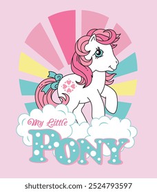 Colorful Unicorn, t shirt design fashion vector illustration