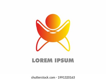 Colorful unique of abstract shape design