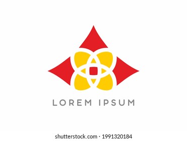 Colorful unique of abstract shape design