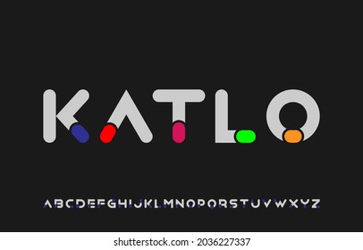 colorful unique creative modern alphabet typography letter logo design