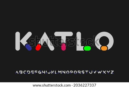 colorful unique creative modern alphabet typography letter logo design Stock fotó © 