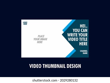 Colorido y único en el diseño editable de miniaturas de vídeo