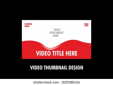 Colorful and unique of editable video thumbnail design