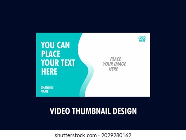 Colorido y único en el diseño editable de miniaturas de vídeo