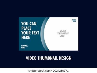 Colorful and unique of editable video thumbnail design