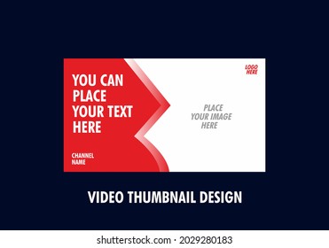 Colorido y único en el diseño editable de miniaturas de vídeo