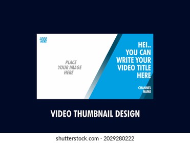 Colorful and unique of editable video thumbnail design