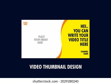 Colorido y único en el diseño editable de miniaturas de vídeo
