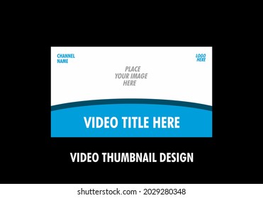 Colorful and unique of editable video thumbnail design