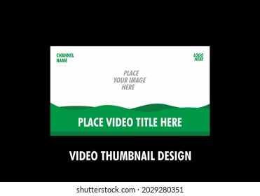 Colorful and unique of editable video thumbnail design