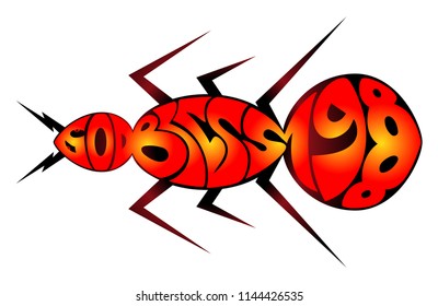 Colorful and Unique lettering typography design of quote "God Bless 1988". Concept design for print on t-shirt.