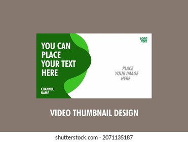 Colorful and unique video thumbnail design