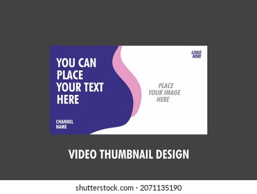 Colorful and unique video thumbnail design