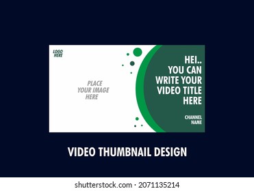 Colorful and unique video thumbnail design