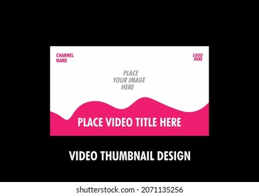 Colorful And Unique Video Thumbnail Design