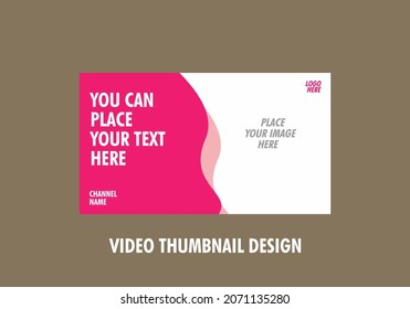 Colorful and unique video thumbnail design