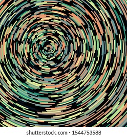 Colorful Universe Circular Distribution Computational Generative Art background illustration