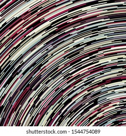 Colorful Universe Circular Distribution Computational Generative Art background illustration