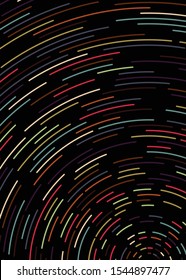 Colorful Universe Circular Distribution Computational Generative Art background illustration