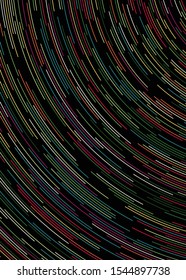 Colorful Universe Circular Distribution Computational Generative Art background illustration