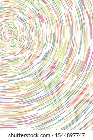 Colorful Universe Circular Distribution Computational Generative Art background illustration