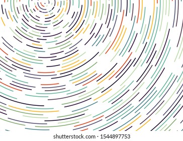 Colorful Universe Circular Distribution Computational Generative Art background illustration