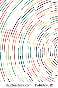 Colorful Universe Circular Distribution Computational Generative Art background illustration