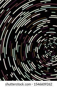 Colorful Universe Circular Distribution Computational Generative Art background illustration