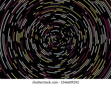 Colorful Universe Circular Distribution Computational Generative Art background illustration