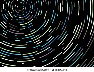Colorful Universe Circular Distribution Computational Generative Art background illustration