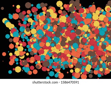 Colorful Universe Distribution Computational Generative Art background illustration