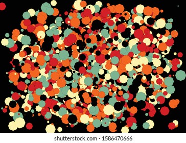 Colorful Universe Distribution Computational Generative Art background illustration