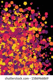Colorful Universe Distribution Computational Generative Art background illustration