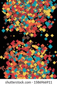 Colorful Universe Distribution Computational Generative Art background illustration