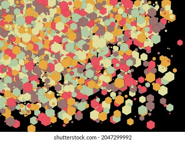 Colorful Universe Distribution Computational Generative Art background illustration