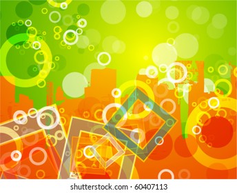 Colorful urban background